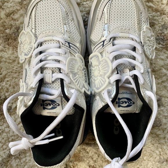 Coach Mesh Sneaker With Tea Rose Size 7 NEW - Picture 6 of 7